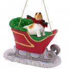 SLD113 Basset Griffon Vendeen Sleigh Ride Ornament