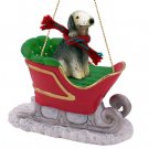 SLD115 Bedlington Terrier Sleigh Ride Ornament
