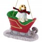 SLD116 Clumber Spaniel Sleigh Ride Ornament