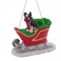 SLD12 Boston Terrier Sleigh Ride Ornament