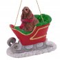 SLD15A Cocker Spaniel, Brown Sleigh Ride Ornament