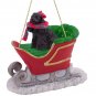 SLD15B Cocker Spaniel, Black Sleigh Ride Ornament