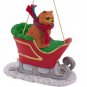 SLD21B Chow, Red Sleigh Ride Ornament