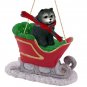 SLD21C Chow, Blue Sleigh Ride Ornament