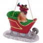 SLD23A Collie, Sable Sleigh Ride Ornament