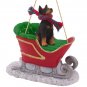 SLD25A Doberman, Black Sleigh Ride Ornament
