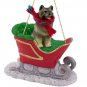 SLD32 Keeshond Sleigh Ride Ornament
