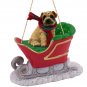 SLD40C Shar Pei, Cream Sleigh Ride Ornament