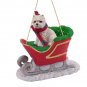 SLD43 West Highland Terrier Sleigh Ride Ornament