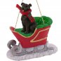 SLD48 Staffordshire Bull Terrier, Brindle  Sleigh Ride Ornament