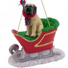 SLD49 Mastiff Sleigh Ride Ornament