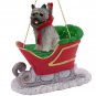 SLD53A Cairn Terrier, Gray Sleigh Ride Ornament