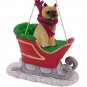 SLD53B Cairn Terrier, Red Sleigh Ride Ornament
