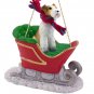 SLD59 Wire Haired Fox Terrier Sleigh Ride Ornament