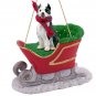 SLD65B Pit Bull Terrier, Brindle Sleigh Ride Ornament