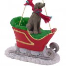 SLD68 Weimaraner Sleigh Ride Ornament