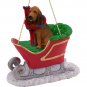 SLD69 Bloodhound Sleigh Ride Ornament