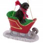 SLD72 Portuguese Water Dog  Sleigh Ride Ornament