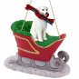 SLD77 Kuvasz Sleigh Ride Ornament