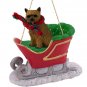 SLD79 Norwich Terrier Sleigh Ride Ornament