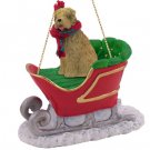 SLD98 Soft Coated Wheaten  Sleigh Ride Ornament