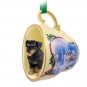 STCD11 Rottweiler  Sleigh Ride Holiday Tea Cup Ornament