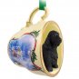 STCD121B English Cocker Spaniel, Black Sleigh Ride Holiday Tea Cup Ornament