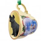 STCD16A Great Dane, Black Sleigh Ride Holiday Tea Cup Ornament