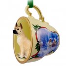 STCD16B Great Dane, Fawn Sleigh Ride Holiday Tea Cup Ornament