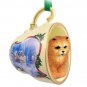 STCD21B Chow, Red Sleigh Ride Holiday Tea Cup Ornament