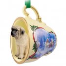 STCD49 Mastiff Sleigh Ride Holiday Tea Cup Ornament