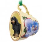 STCD66 Gordon Setter  Sleigh Ride Holiday Tea Cup Ornament