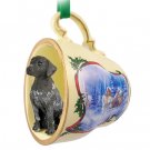 STCD67 German Short Hair Sleigh Ride Holiday Tea Cup Ornament