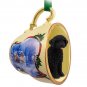STCD72 Portuguese Water Dog  Sleigh Ride Holiday Tea Cup Ornament