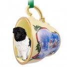 STCD86 Landseer  Sleigh Ride Holiday Tea Cup Ornament