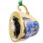 STCD99F Australian Shepherd Tricolor, Docked Sleigh Ride Holiday Tea Cup Ornament