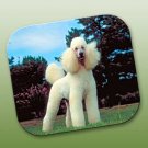 WCFP104A Poodle White Sport Cut Mouse Pad