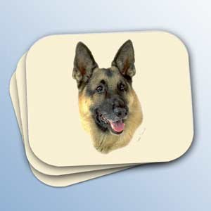 WCMP08A German Shepherd Tan & Black Mouse Pad