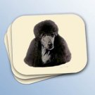 WCMP104D Poodle Black Sport Cut Mouse Pad