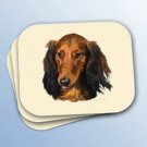 WCMP60A Dachshund Longhaired, Red Mouse Pad