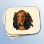 WCMP60A Dachshund Longhaired, Red Mouse Pad