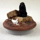 DTTC01D Poodle, Black Tiny One Candle Topper ""A Day on the Farm""