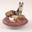 DTTC08A German Shepherd, Tan & Black Tiny One Candle Topper ""A Day on the Farm""