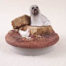 DTTC10A Lhasa Apso, Gray Tiny One Candle Topper ""A Day on the Farm""