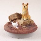 DTTC117 Finnish Spitz Tiny One Candle Topper ""A Day on the Farm""