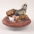 DTTC120 Dandie Dinmont Tiny One Candle Topper ""A Day on the Farm""