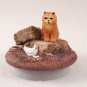 DTTC21B Chow, Red Tiny One Candle Topper ""A Day on the Farm""