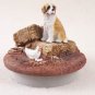 DTTC31 Saint Bernard, Rough Coat Tiny One Candle Topper ""A Day on the Farm""