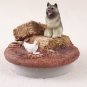 DTTC32 Keeshond Tiny One Candle Topper ""A Day on the Farm""