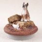 DTTC33C Boxer, Brindle Tiny One Candle Topper ""A Day on the Farm""